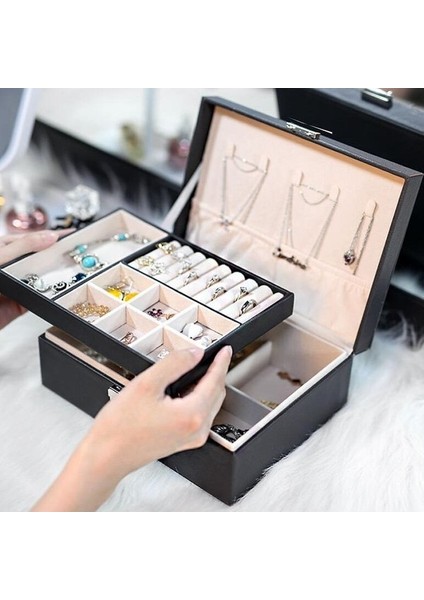 Jewry Saklama Kutusu Çift Katlı Siyah (Yurt Dışından) fiyatları