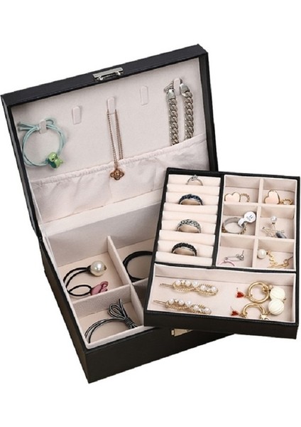 Jewry Saklama Kutusu Çift Katlı Siyah (Yurt Dışından) modelleri