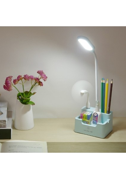 Öğrenci USB Şarj Yatak Odası Dokunmatik LED Masa Lambası Pembe (Yurt Dışından)