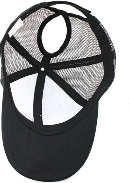 Yaz Pamuk Örgü Açılış At Kuyruğu Şapkası Güneş Kremi Beyzbol Şapkası Siyah (Yurt Dışından) modelleri