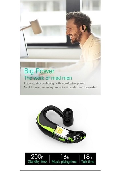 Tws Bluetooth Kulaklık - Koyu Yeşil (Yurt Dışından)