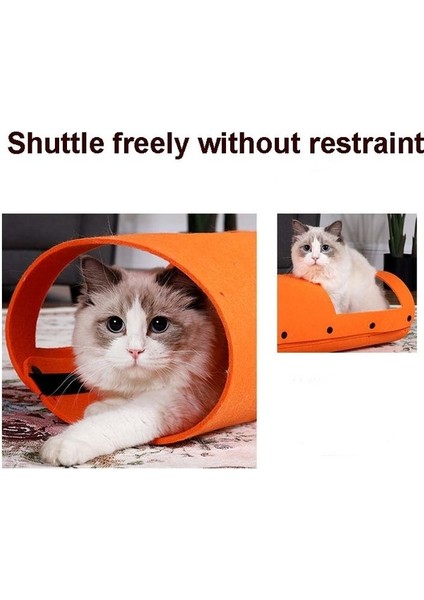 Dıy Kombinasyonu Keçe Kedi Tüneli Kedi Çöpü, Spesifikasyon: 44 x 60 Cm. Kahverengi (Yurt Dışından) fırsatları