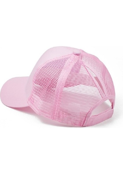 Yaz Pamuk Örgü Açılış At Kuyruğu Şapkası Güneş Kremi Beyzbol Şapkası Siyah (Yurt Dışından)
