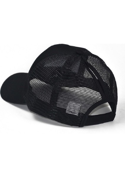 Yaz Pamuk Örgü Açılış At Kuyruğu Şapkası Güneş Kremi Beyzbol Şapkası Siyah (Yurt Dışından) fırsatları