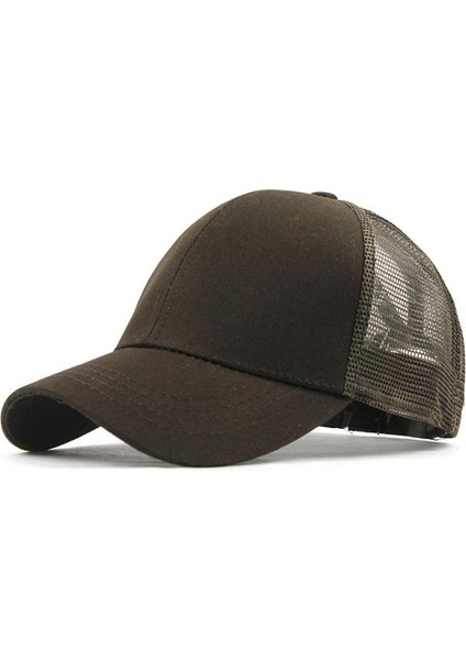 Yaz Pamuk Örgü Açılış At Kuyruğu Şapkası Güneş Kremi Beyzbol Şapkası Siyah (Yurt Dışından) fiyatları