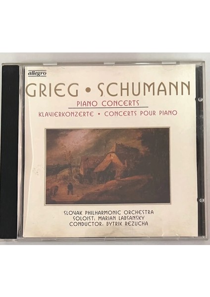 Grieg Schumann Piano Concerts CD (Orijinal Dönem Baskı Cd)