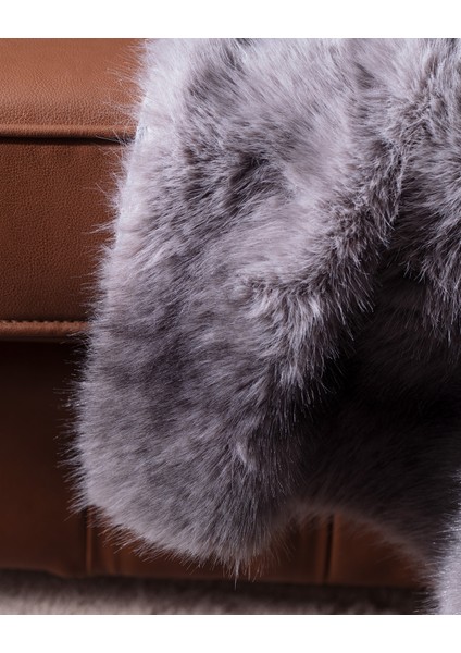Allure Peluş Koltuk Şalı - Antrasit fiyatları