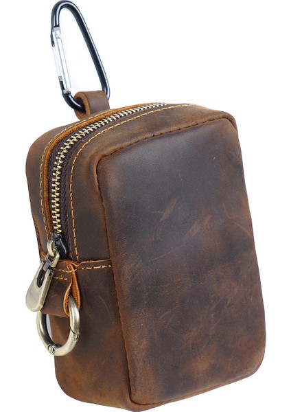 Sığır Derisi Saklama Çantası, Bozuk Para Çantası, Bel Çantası, Koşu Sporu Eğlence Açık Çanta (Yurt Dışından)