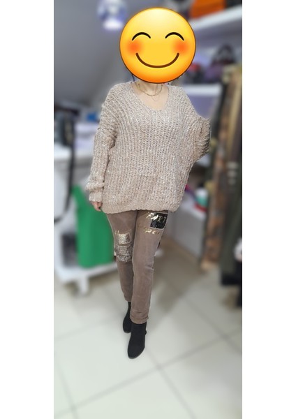 V Yaka Ithal Oversizetriko Kazak fiyatları