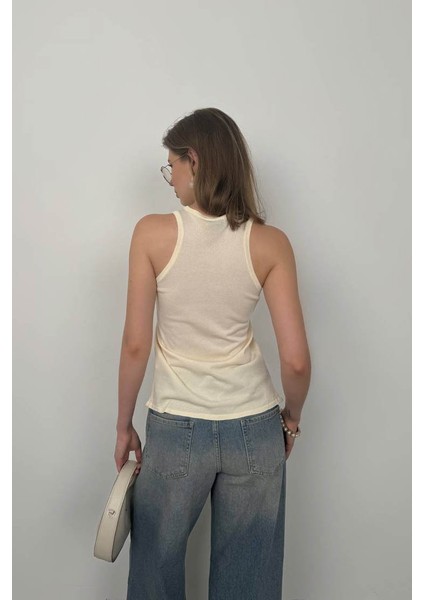 Halter Yaka Göğüs Detay Bluz fırsatları