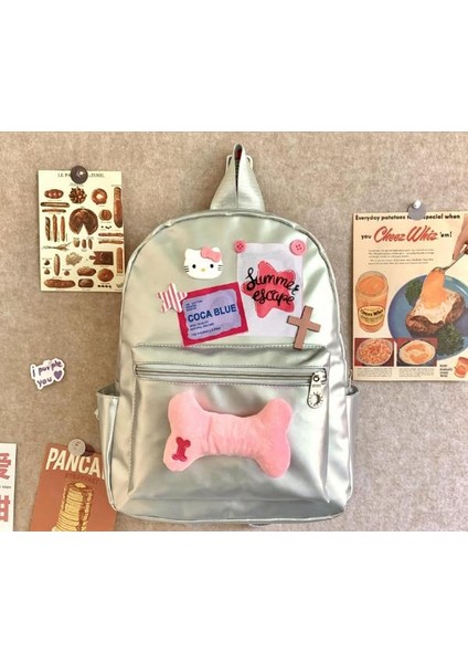 Tatlı Babes Kitty Küçük Sırt Çantası Pembe Yıldız Kemik Trend Rahat Omuz Sırt Çantası (Yurt Dışından) fiyatları