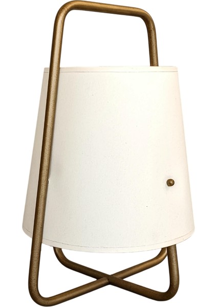 Lanterna Eskitme Gold Masa Lambası