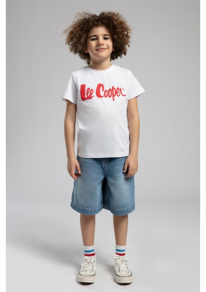 Londonlogo Erkek Çocuk T-Shirt Beyaz-K