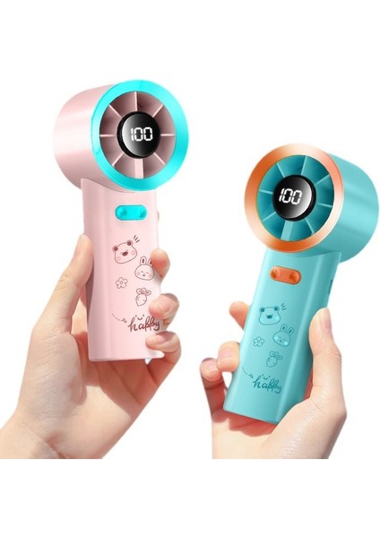 El Fanı Şarj Uzun Pil Ömrü Mini Taşınabilir USB Küçük Fan (Yurt Dışından)