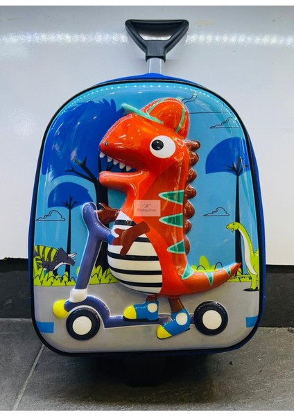 Çocuk Anaokul Çekçek Çanta Dinozor Trex