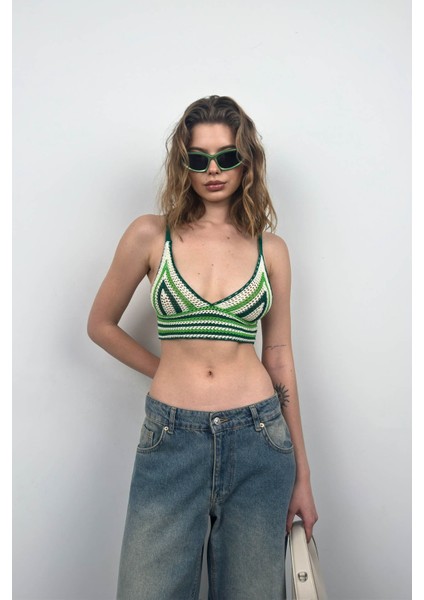 Desenli Örgü Crop fiyatları