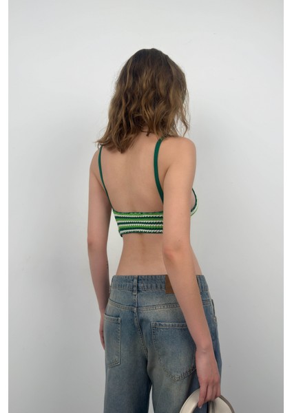 Desenli Örgü Crop fırsatları