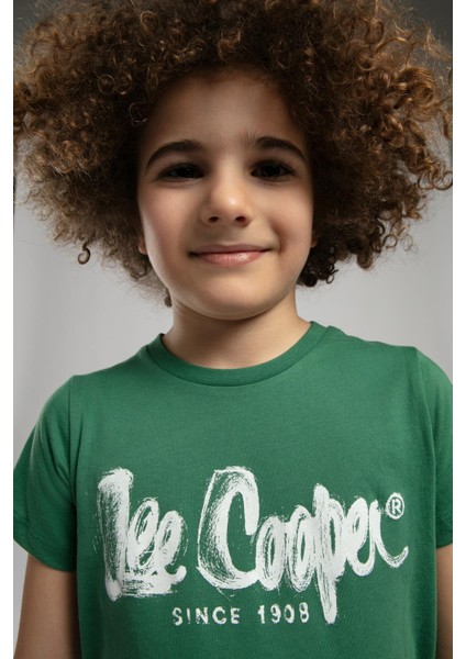 Drawinglogo Erkek Çocuk T-Shirt Yeşil