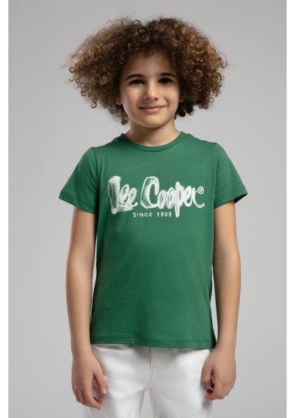 Drawinglogo Erkek Çocuk T-Shirt Yeşil