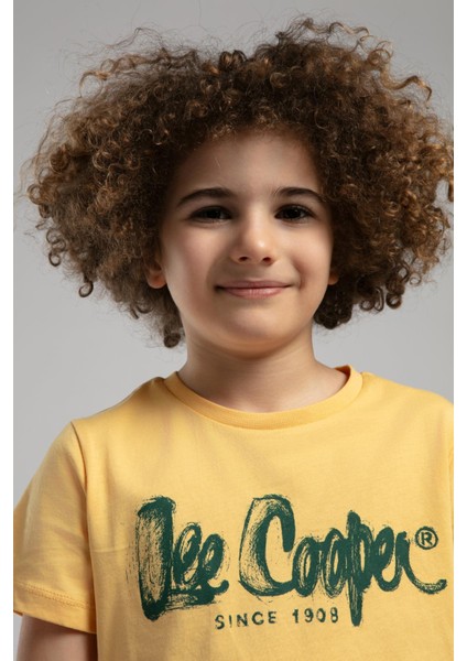 Drawinglogo Erkek Çocuk T-Shirt Sari modelleri