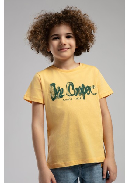 Drawinglogo Erkek Çocuk T-Shirt Sari fırsatları