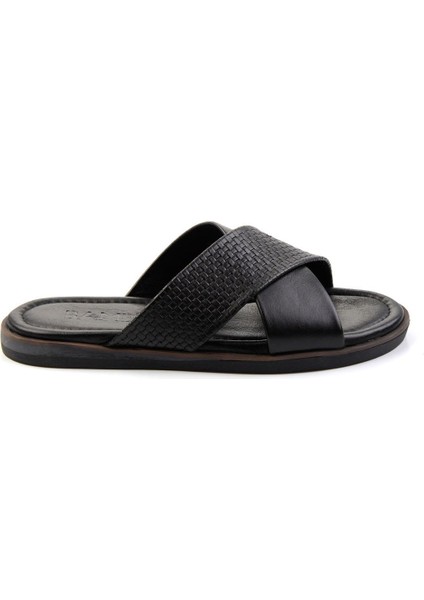 Siyah Leather Erkek Terlik E04433500043