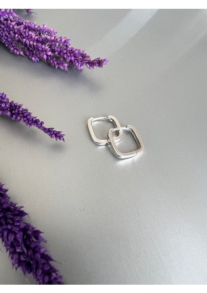 Kare Gümüş Halka Küpe fiyatları