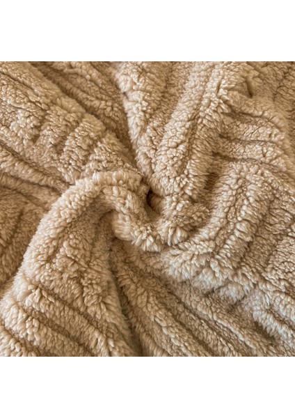 1 Parça Yumuşak Kadife Jacquad Battaniye 100*150CM Haki (Yurt Dışından)
