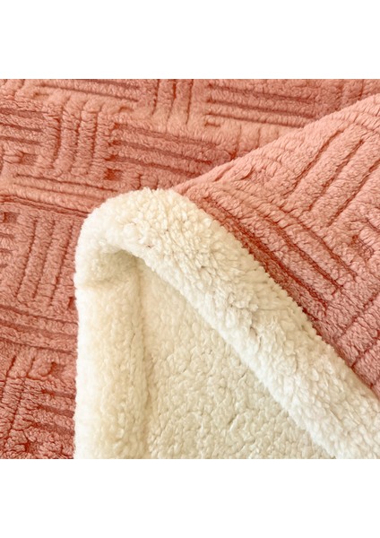 1 Parça Yumuşak Kadife Jacquad Battaniye 150*200CM Pembe (Yurt Dışından) indirimleri