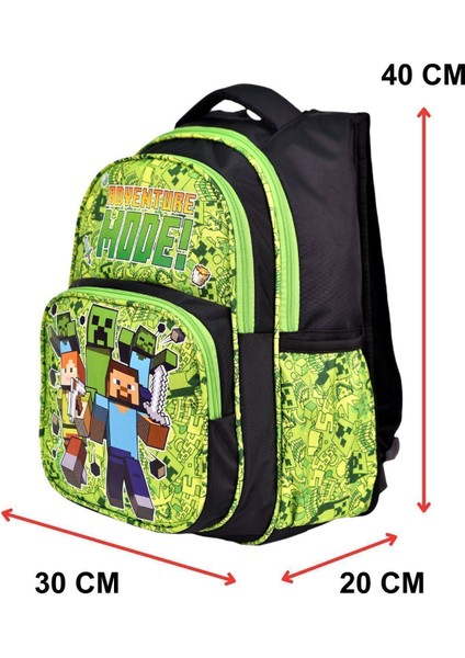 Yeşil Baskılı, Su Geçirmez, Ortopedik Sırt Özellikli, Ilkokul Çantası + Beslenme Çantası fırsatları