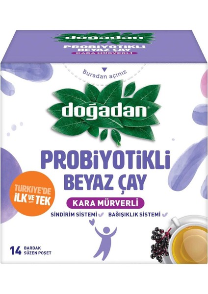Probiyotikli Beyaz Çay Kara Mürverli 14 Lü