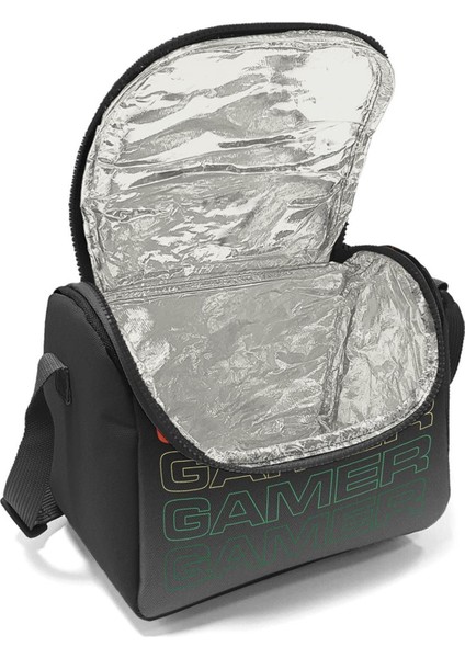 Siyah Gri Gamer Desenli 3’lü Okul Çanta Seti SET0123640 fırsatları