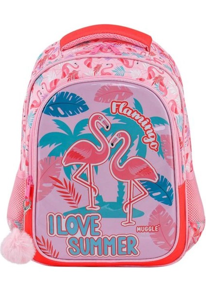 Flamingo Rose Iki Bölmeli Ilkokul Çantası