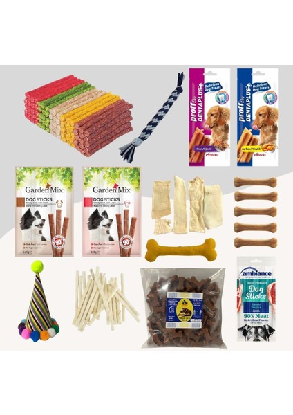 Küçük Irk Köpekler İçin Full Ödül Eğlence Paketi 13LÜ Set
