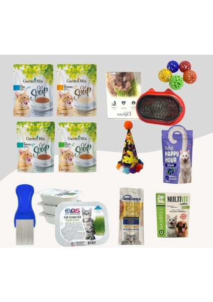 Kediler İçin Full Ödül Eğlence Paketi 12LI Set