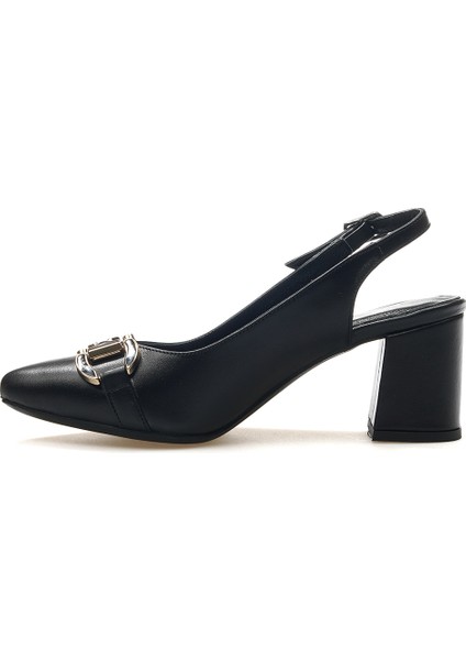 Kadın Deri Toka Detaylı Kalın Topuklu Ayakkabı 25Y 25461074Y Z fiyatları