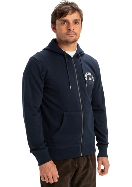 Graphic Mix Hoodie Zip Erkek Lacivert Sweatshirt fiyatları
