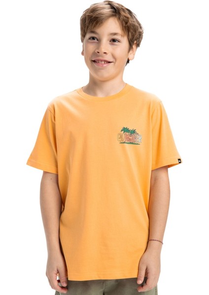 Ev Sunny Palms Ss Yth Erkek Çocuk Sarı Tişört