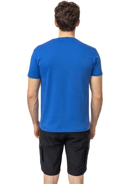 Text Erkek Mavi Tişört indirimleri