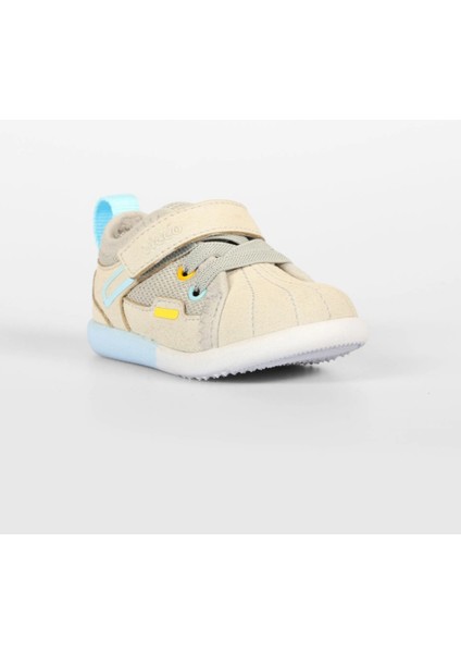 Curset Unisex Bebe Gri Ilk Adım Ayakkabı