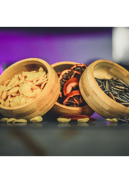 3'lü Bambu Çerezlik Seti Ahşap Kase Doğal Bambu Sunum Kabı Tabak fiyatları