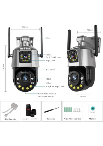 36X Optik Zoom Kablosuz Wifi Akıllı Ptz Gözetim Ağ Kamerası Su Geçirmez fırsatları