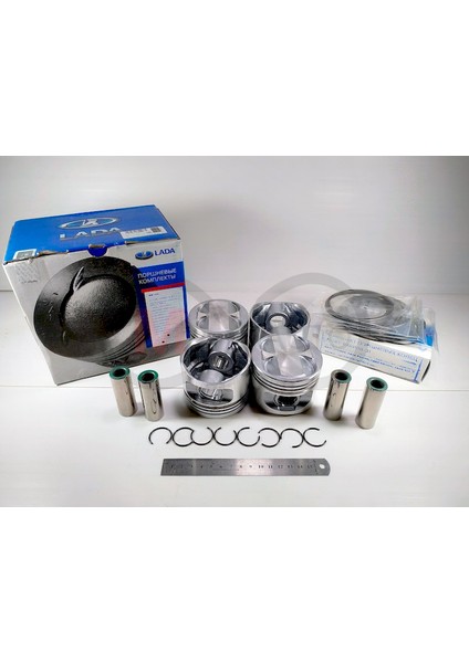 Lada Vegapiston Sekman 16 Valf Avtovaz Takım Set Piston 82.40
