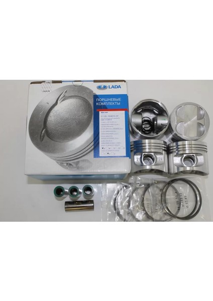 Lada Vegapiston Sekman 16 Valf Avtovaz Takım Set Piston 82.40