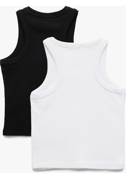 Pamuklu Kolsuz Kaşkorse 2'li Basic Atlet Seti fiyatları