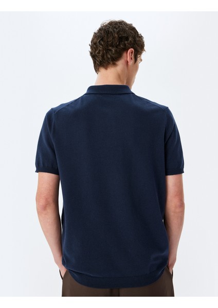 Kısa Kollu Pamuklu Polo Yaka Triko Tişört fırsatları