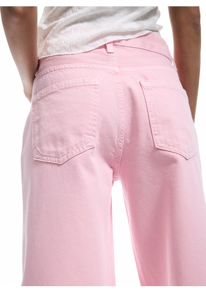 Bol Kalıp Geniş Paça Cepli Denim Pantolon - Loose Straight Fit Jean modelleri