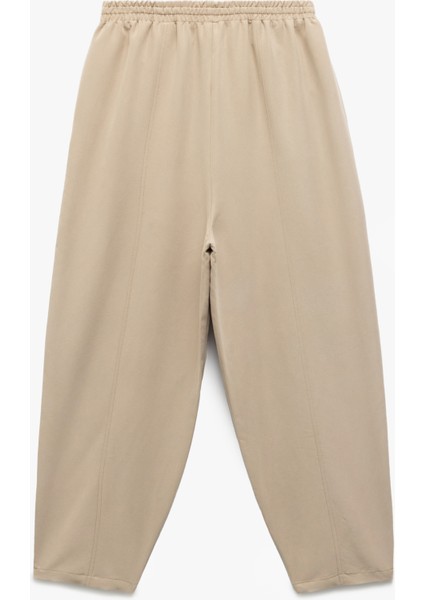 Modal Kumaş Beli Bağcıklı Cepli Balon Fit Pantolon fırsatları