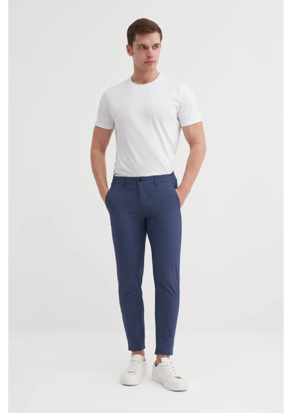 Jogger Dokuma Pantolon Düz Paça Cepli