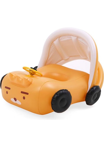 Yana Dönmez Direksiyon Yüzme Halkası Oturma Halkası Şişme Alt Çizgi Film Modeli Bebek Oturma Halkası (1-5 Yaş Için Uygun) (Yurt Dışından)